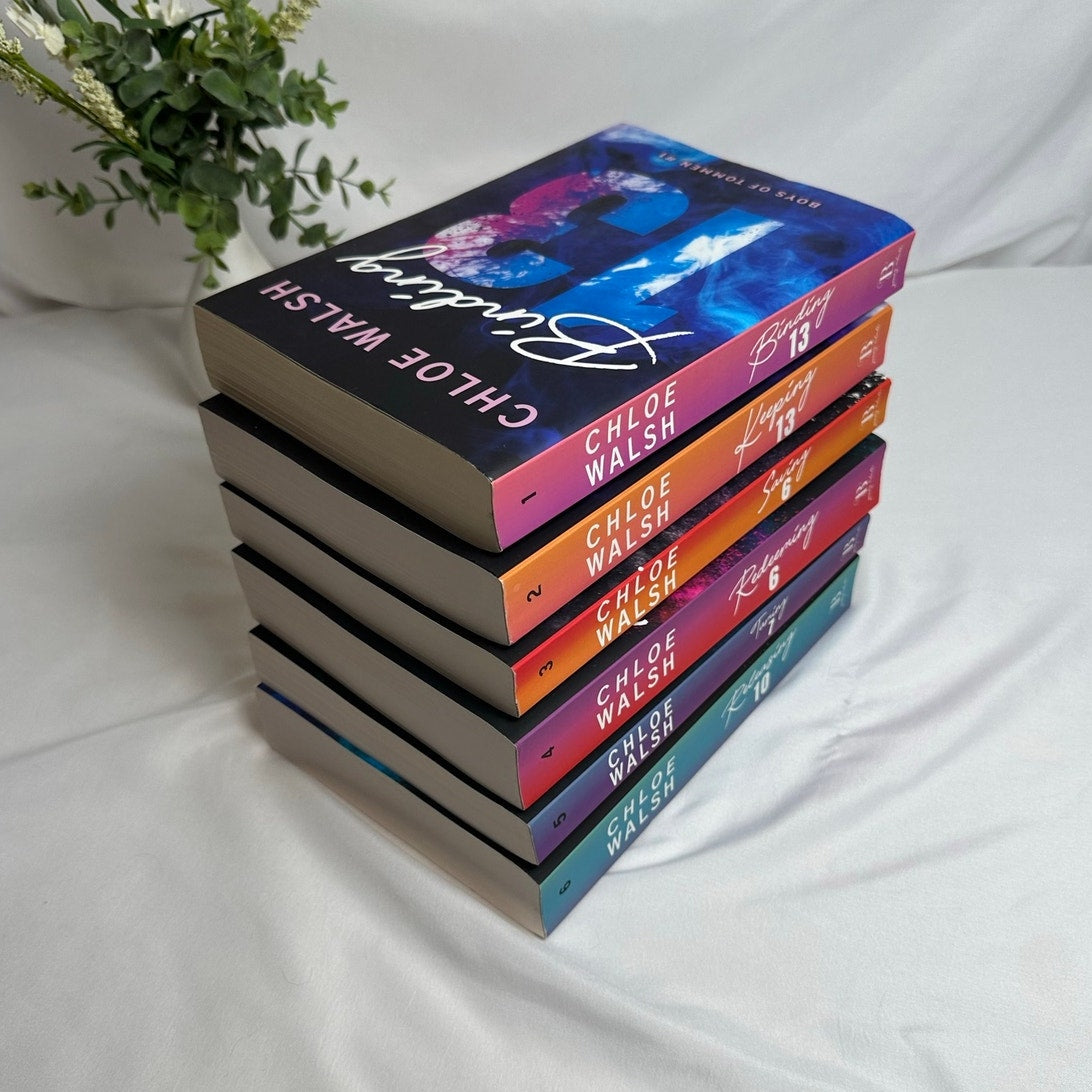 Boys of Tommen by Chloe Walsh | OOP Ombre Spine Paperback 6-Book Set