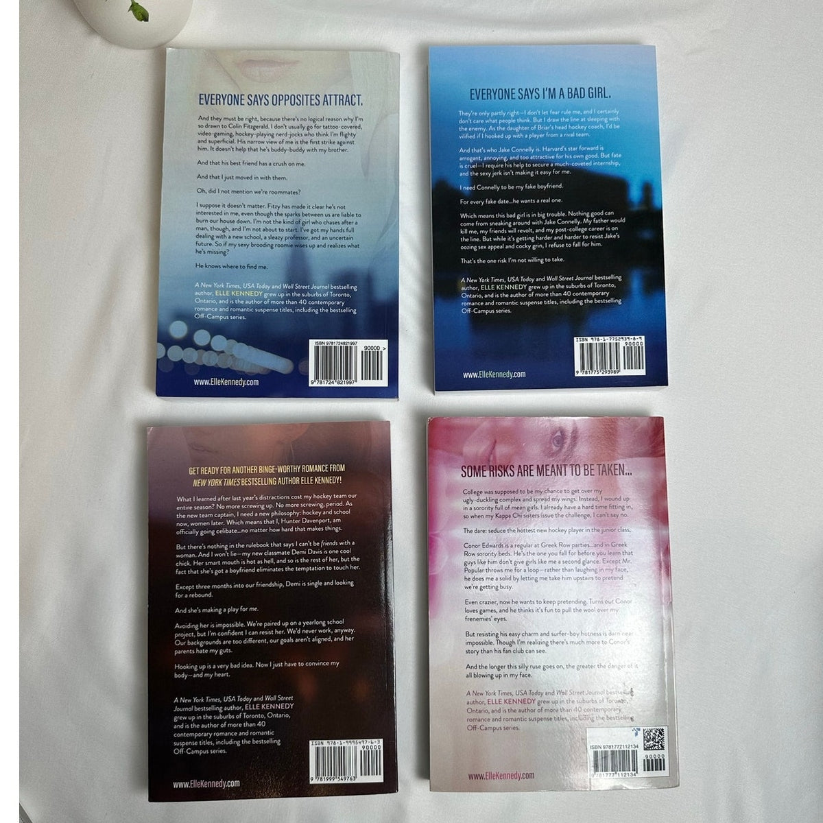 Briar U Series by Elle Kennedy | OOP EKI Indie Paperback 4-Book Set
