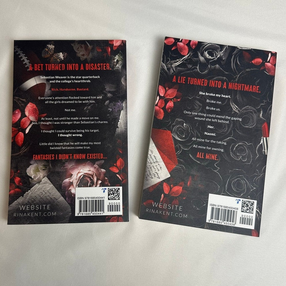 Red Thorns & Black Thorns by Rina Kent | OOP Indie Paperback Duet Set