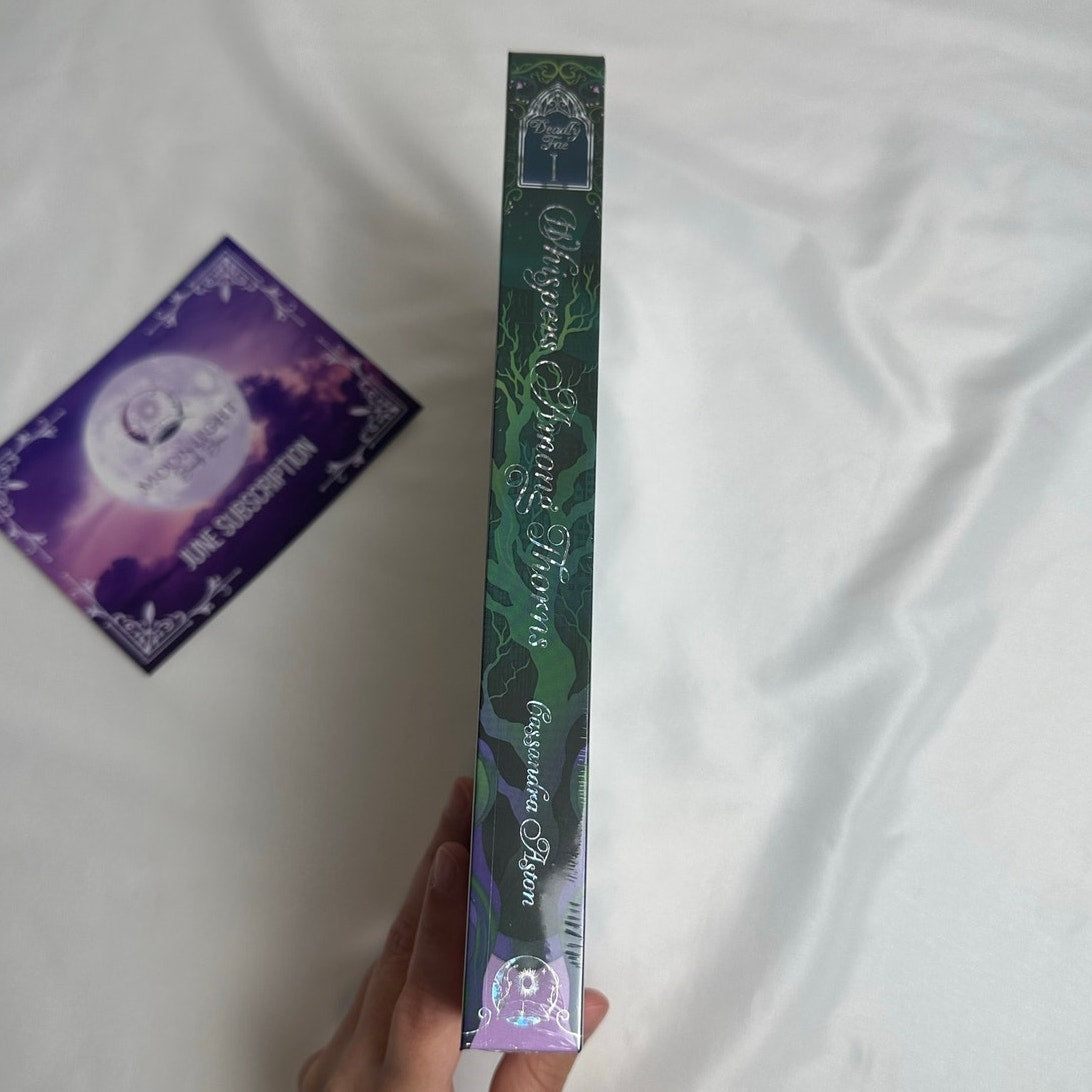Whispers Among Thorns by Cassandra Aston | Signed Moonlight Book Box SE