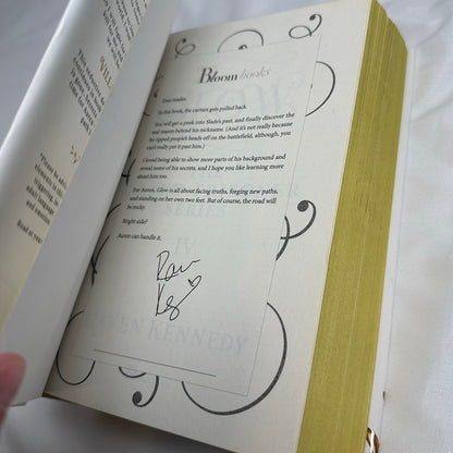 Glow by Raven Kennedy | Deluxe Digitally Signed Sprayed Edges Hardcover