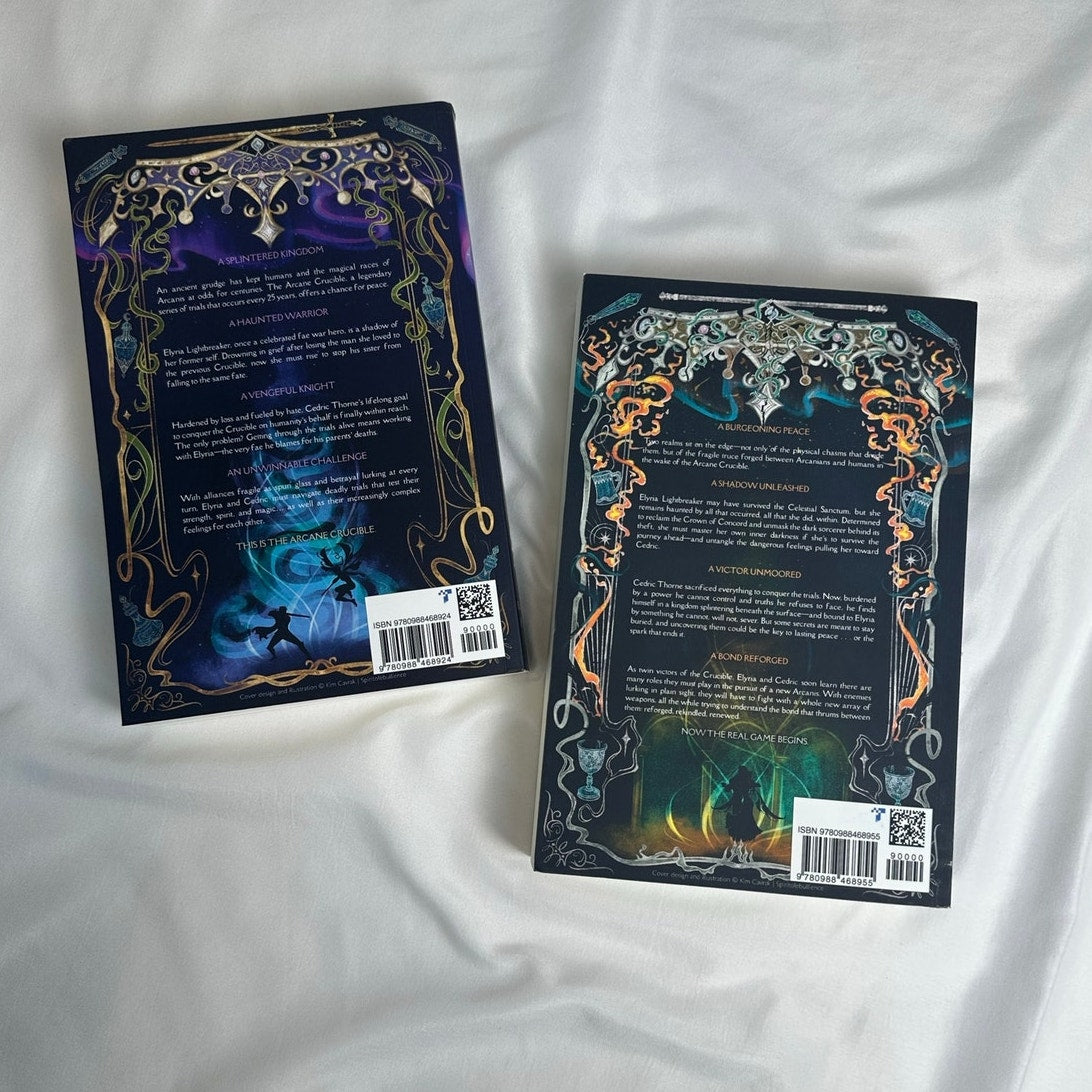 Smoke & Scar + Splintered Kingdom by Gretchen Powell Fox | OOP Indie Paperback Set