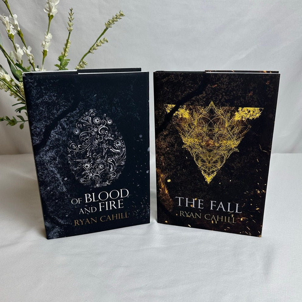 Of Blood and Fire & The Fall by Ryan Cahill | OOP Indie Hardcover 2-Book Set