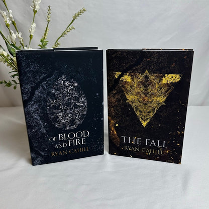 Of Blood and Fire & The Fall by Ryan Cahill | OOP Indie Hardcover 2-Book Set