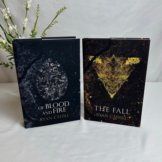 Of Blood and Fire & The Fall by Ryan Cahill | OOP Indie Hardcover 2-Book Set