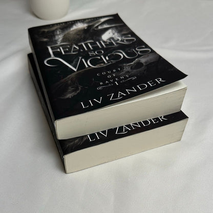 Feathers So Vicious & Shadows So Cruel by Liv Zander | OOP Indie Paperback Duet Set